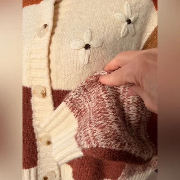 Anthropologie Luna Ivy Oversized Cardigan Sweater size Small - Picture 4 of 8